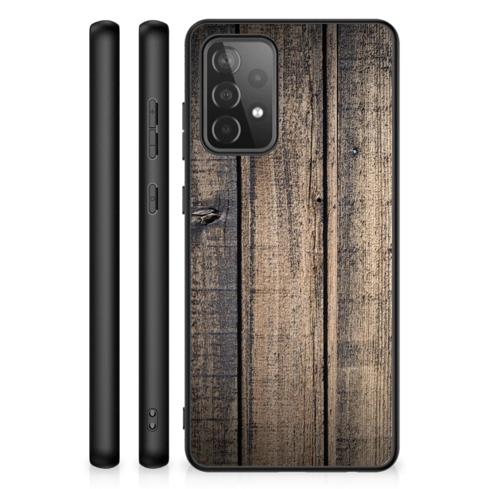 Samsung Galaxy A72 (5G/4G) Houten Print Telefoonhoesje Steigerhout