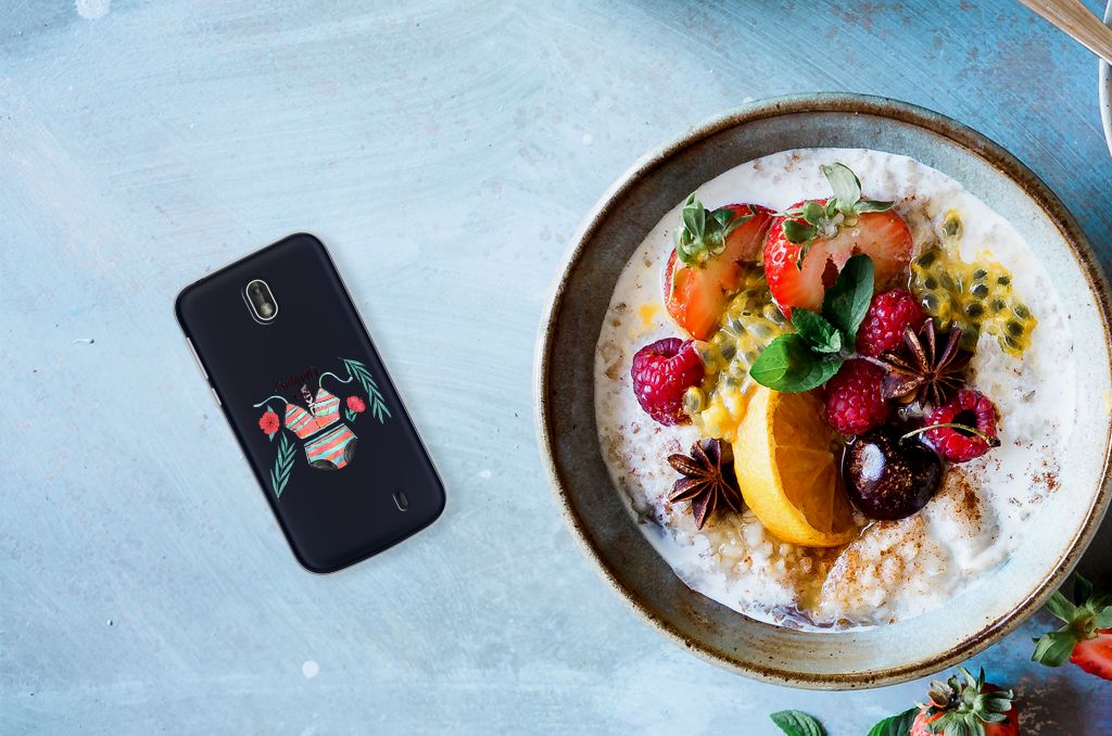 Nokia 1 Telefoonhoesje met Naam Boho Summer