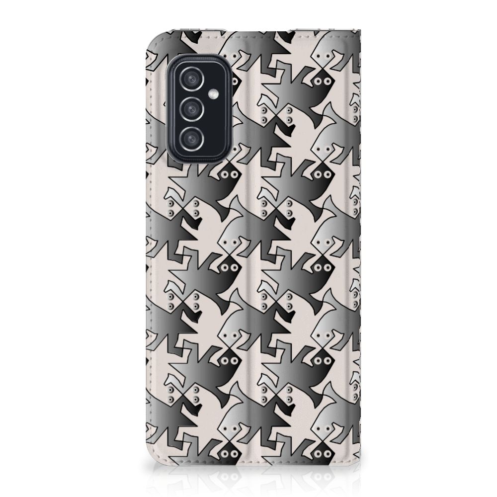 Samsung Galaxy M52 Hoesje maken Salamander Grey - B2C Telecom