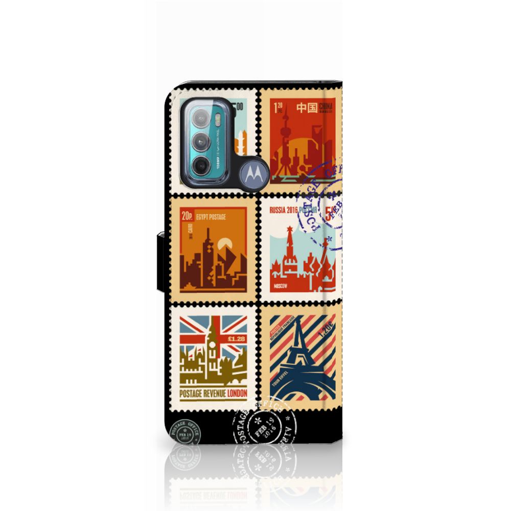 Motorola Moto G60 Flip Cover Postzegels