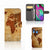 Samsung Galaxy A40 Flip Cover Wereldkaart