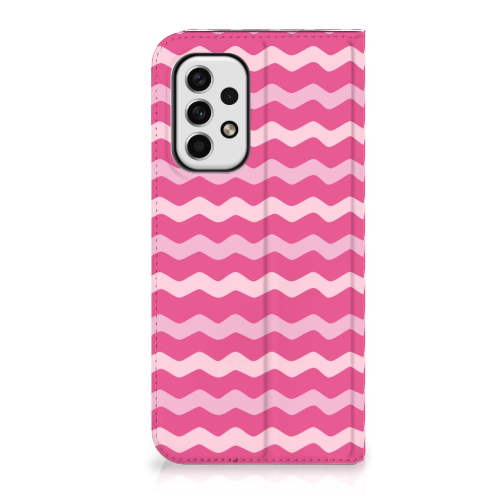 Samsung Galaxy A23 Hoesje met Magneet Waves Pink - B2C Telecom
