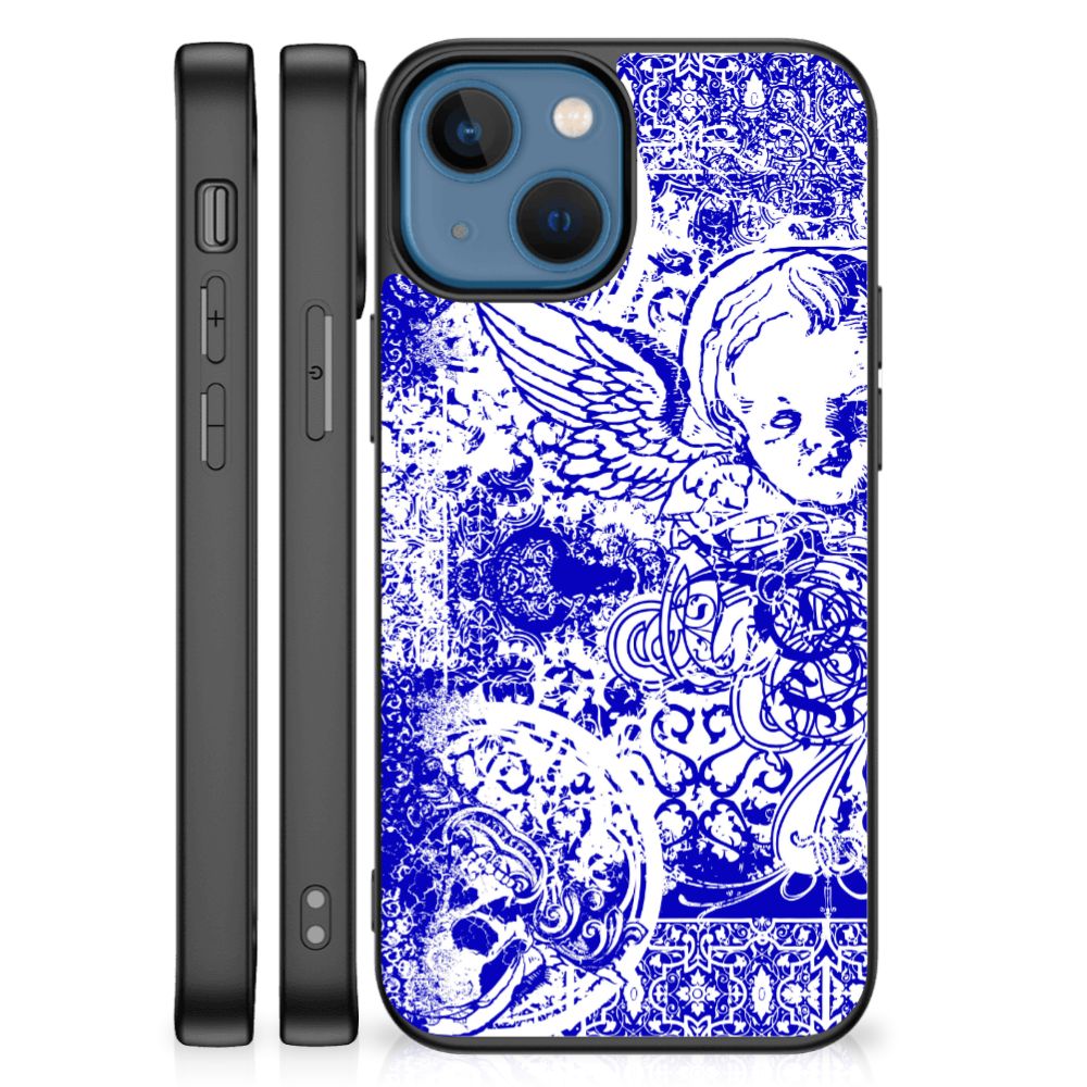 Telefoonhoesje Apple iPhone 13 mini Angel Skull Blauw B2C Telecom