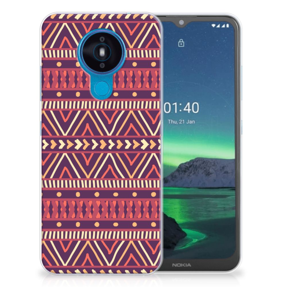 Nokia 1.4 TPU bumper Aztec Paars