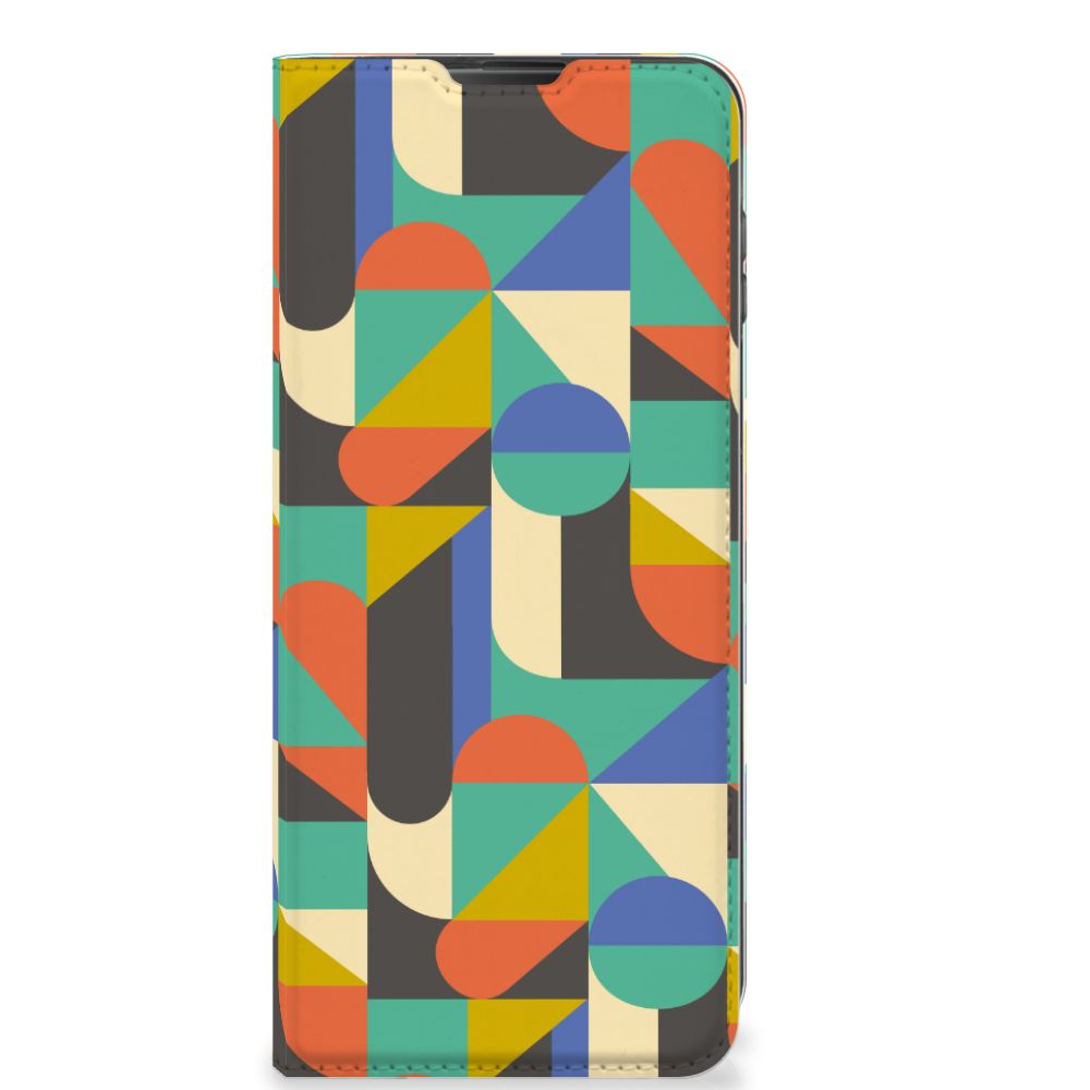 Motorola Moto G 5G Plus Hoesje met Magneet Funky Retro - B2C Telecom