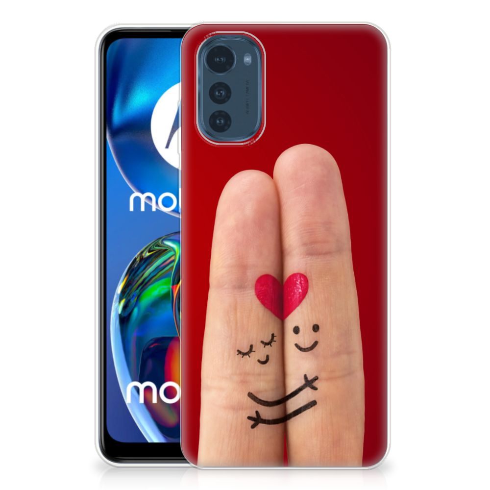 Motorola Moto E32/E32s Silicone Back Cover Liefde - Origineel Romantisch Cadeau