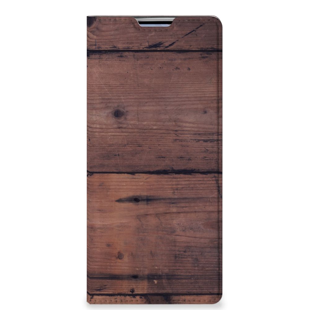 OPPO Find X3 Neo Book Wallet Case Old Wood - B2C Telecom