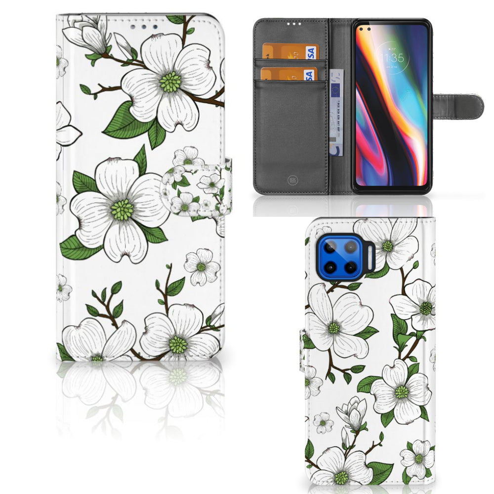 Motorola Moto G 5G Plus Hoesje Dogwood Flowers