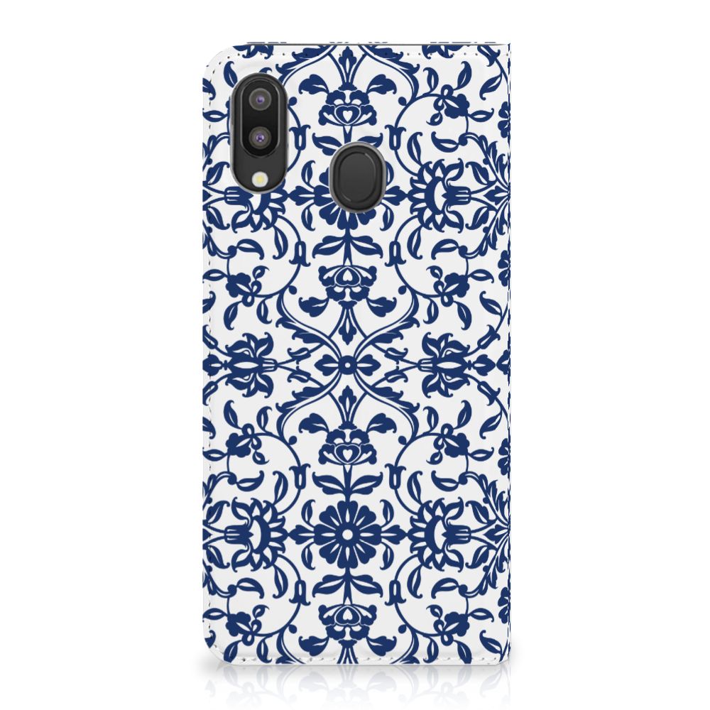 Samsung Galaxy M20 Smart Cover Flower Blue