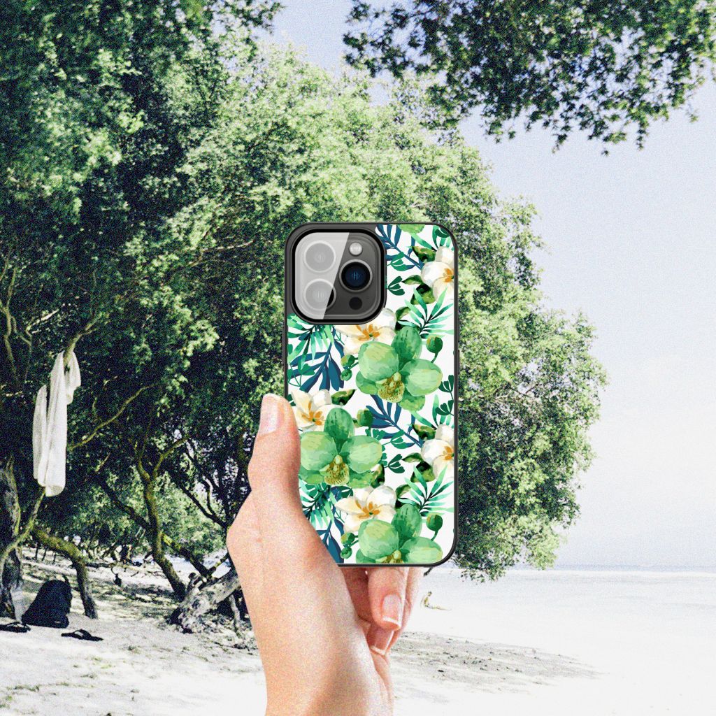 iPhone 13 Pro Bloemen Hoesje Orchidee Groen B2C Telecom