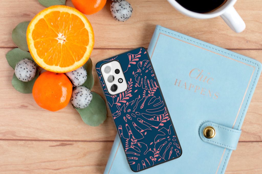 Samsung Galaxy A73 Bloemen Hoesje Palm Leaves B2C Telecom