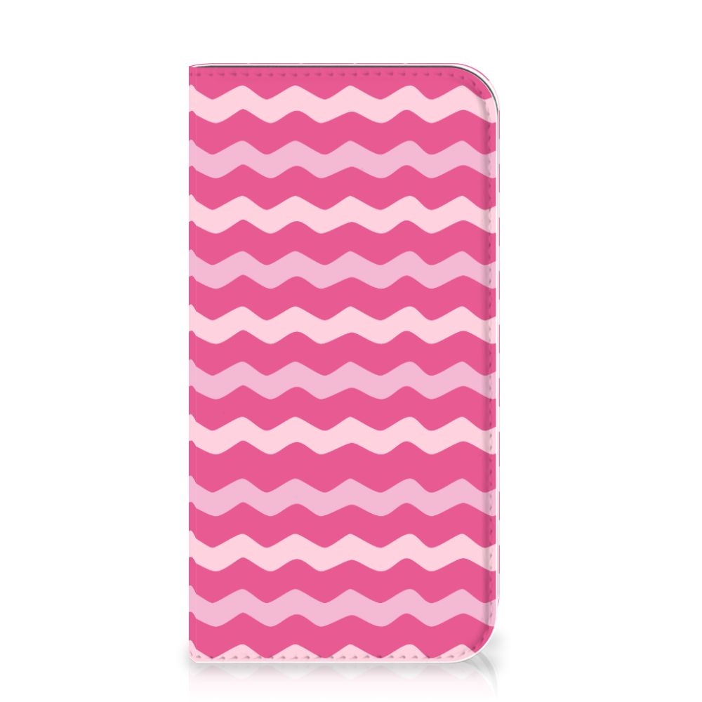 Apple iPhone 11 Pro Hoesje met Magneet Waves Pink