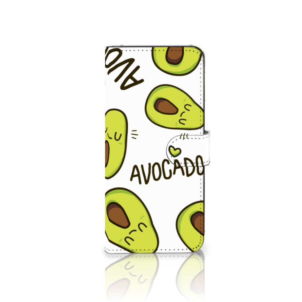 Samsung Galaxy A14 4G Leuk Hoesje Avocado Singing met schattige avocado's op de voorkant