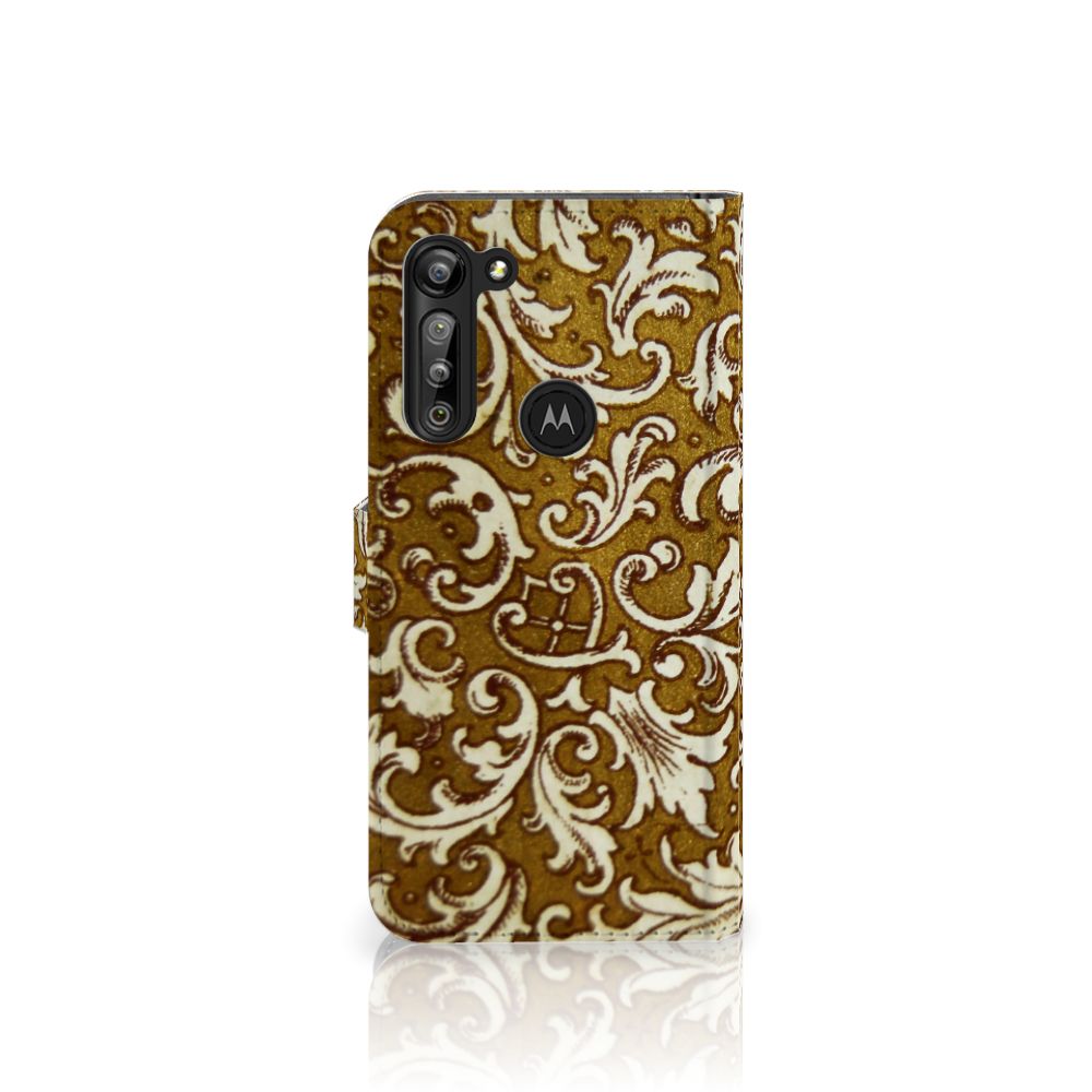 Wallet Case Motorola G8 Power Barok Goud
