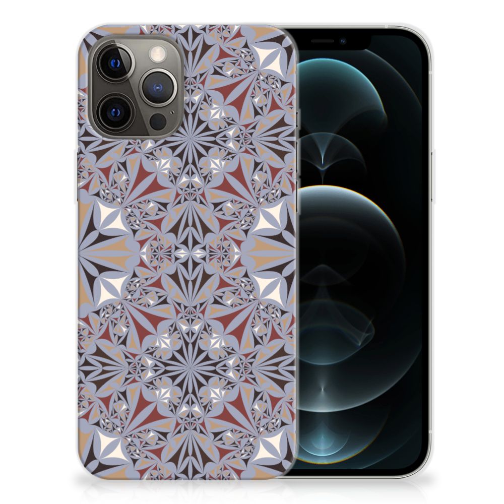 iPhone 12 Pro Max TPU Siliconen Hoesje Flower Tiles B2C Telecom