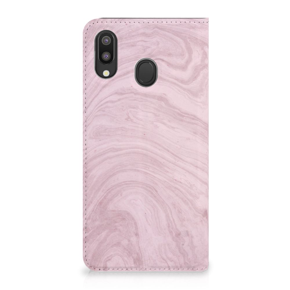 Samsung Galaxy M20 Standcase Marble Pink - Origineel Cadeau Vriendin