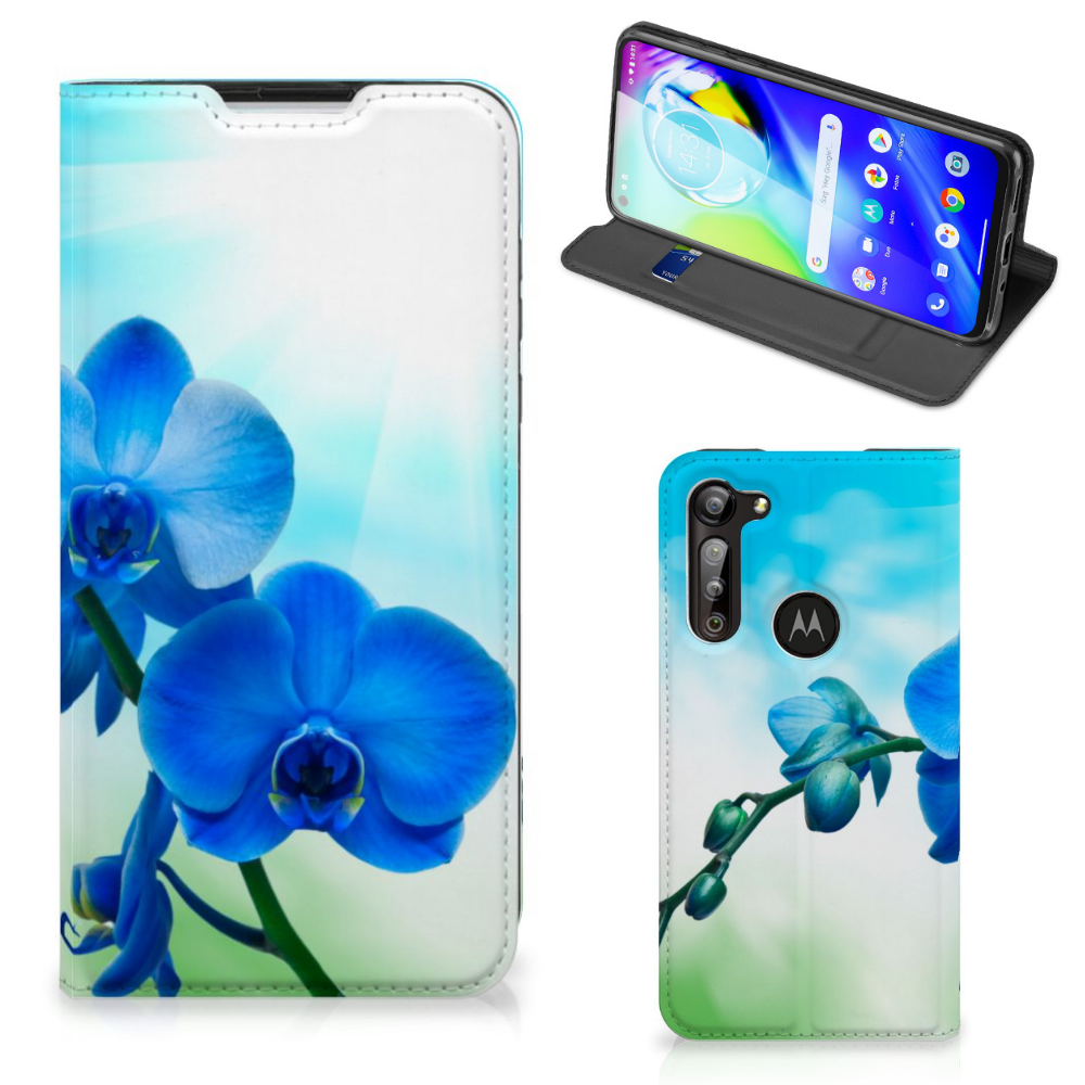 Motorola Moto G8 Power Smart Cover Orchidee Blauw - Cadeau voor je Moeder - B2C Telecom