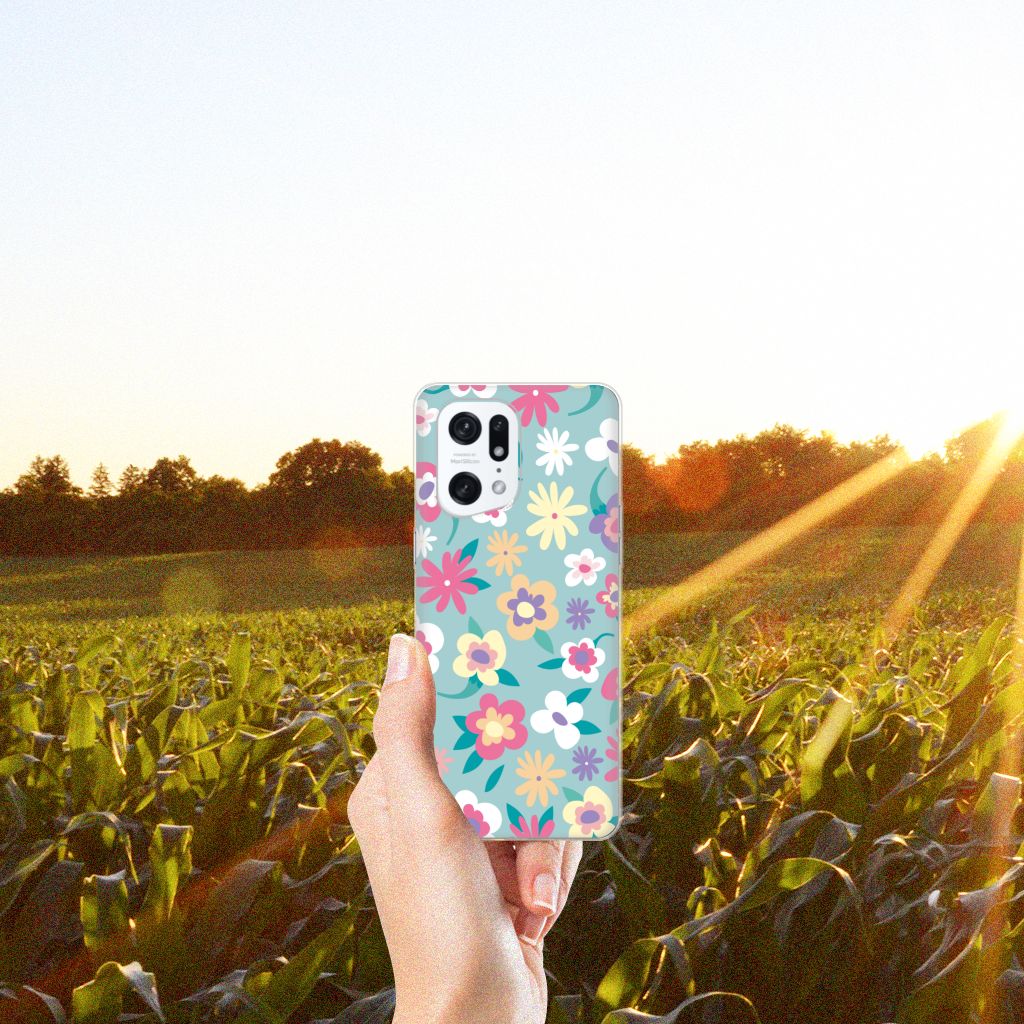 OPPO Find X5 Pro TPU Case Flower Power