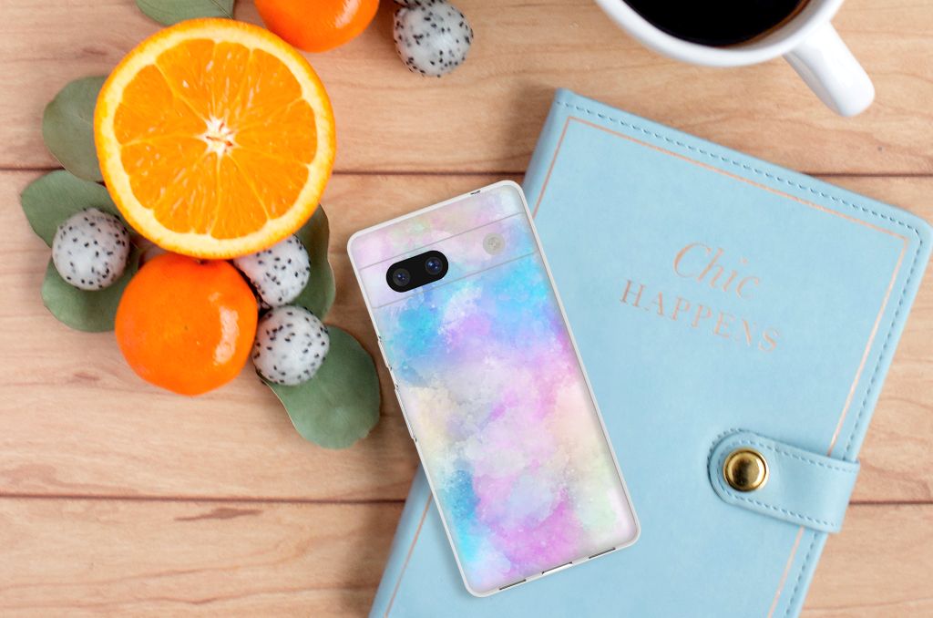 Hoesje maken Google Pixel 7A Watercolor Light