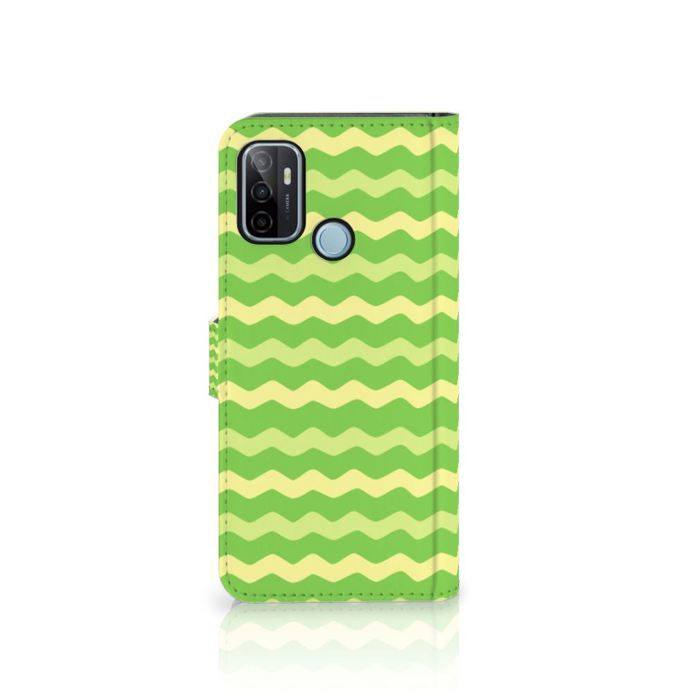 OPPO A53 | OPPO A53s Telefoon Hoesje Waves Green