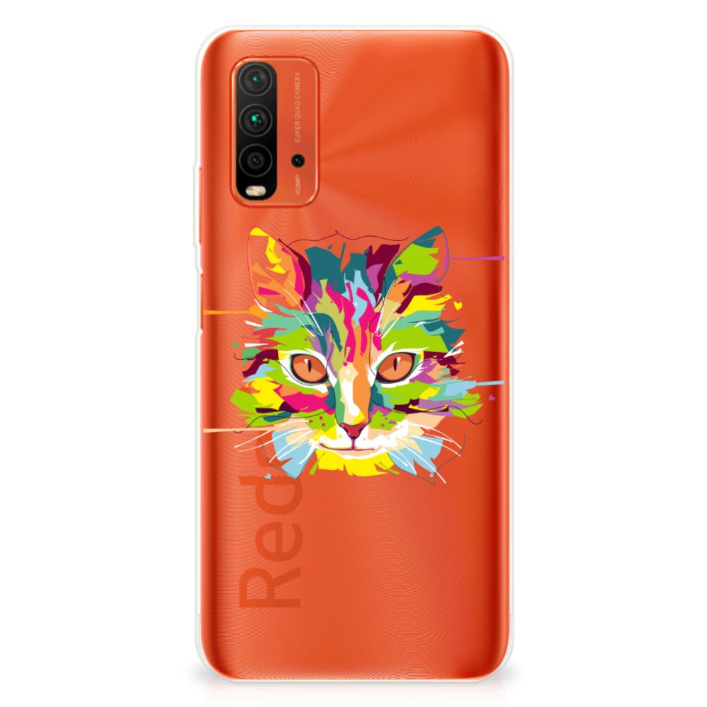 Xiaomi Poco M3 Telefoonhoesje met Naam Cat Color