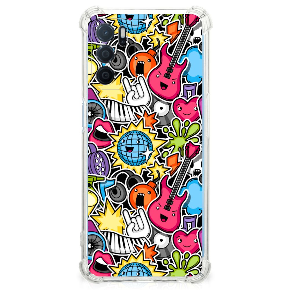 OPPO A16 | A16s | A54s Anti Shock Bumper Case Punk Rock