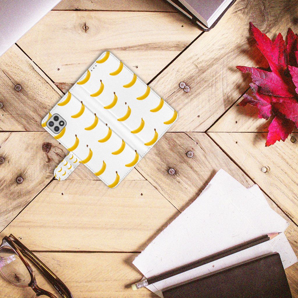 Samsung Galaxy A22 5G Book Cover Banana
