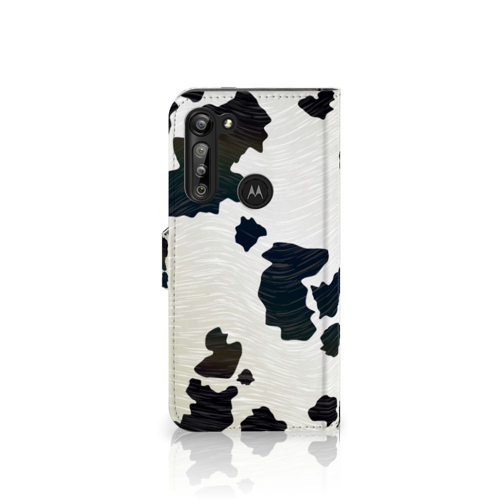 Motorola G8 Power Telefoonhoesje met Pasjes Koeienvlekken