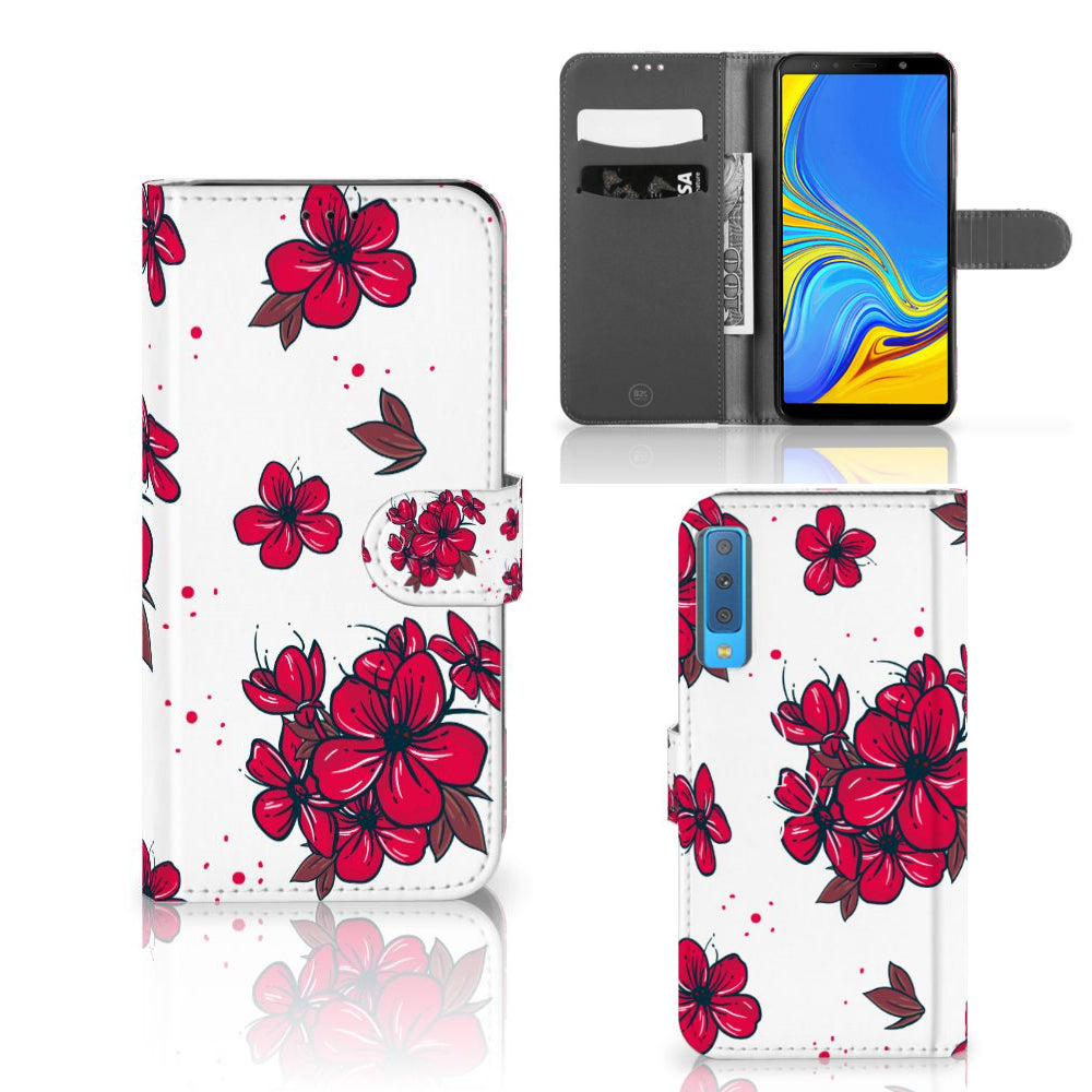 Samsung Galaxy A7 (2018) Hoesje Blossom Red