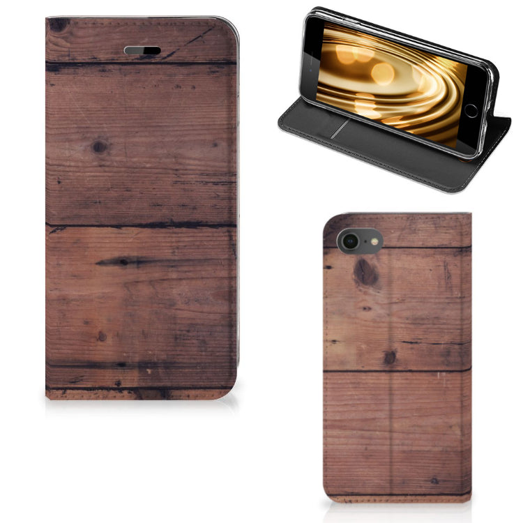 iPhone 7 | 8 | SE (2020) | SE (2022) Book Wallet Case Old Wood