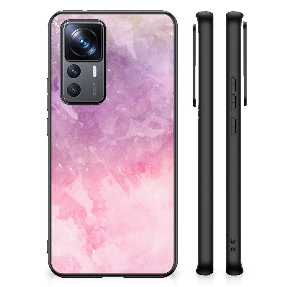 Kleurrijke Telefoonhoesje Xiaomi 12T | 12T Pro Pink Purple Paint