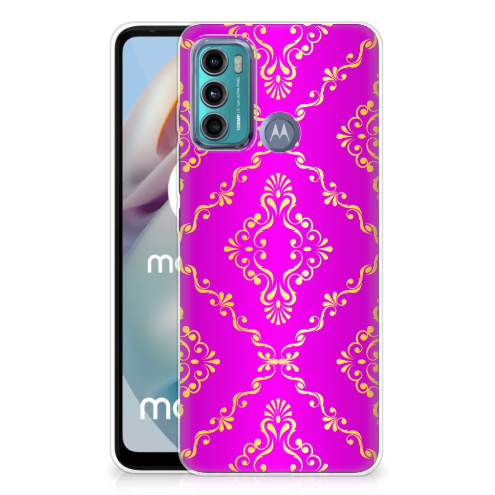 Siliconen Hoesje Motorola Moto G60 Barok Roze B2C Telecom