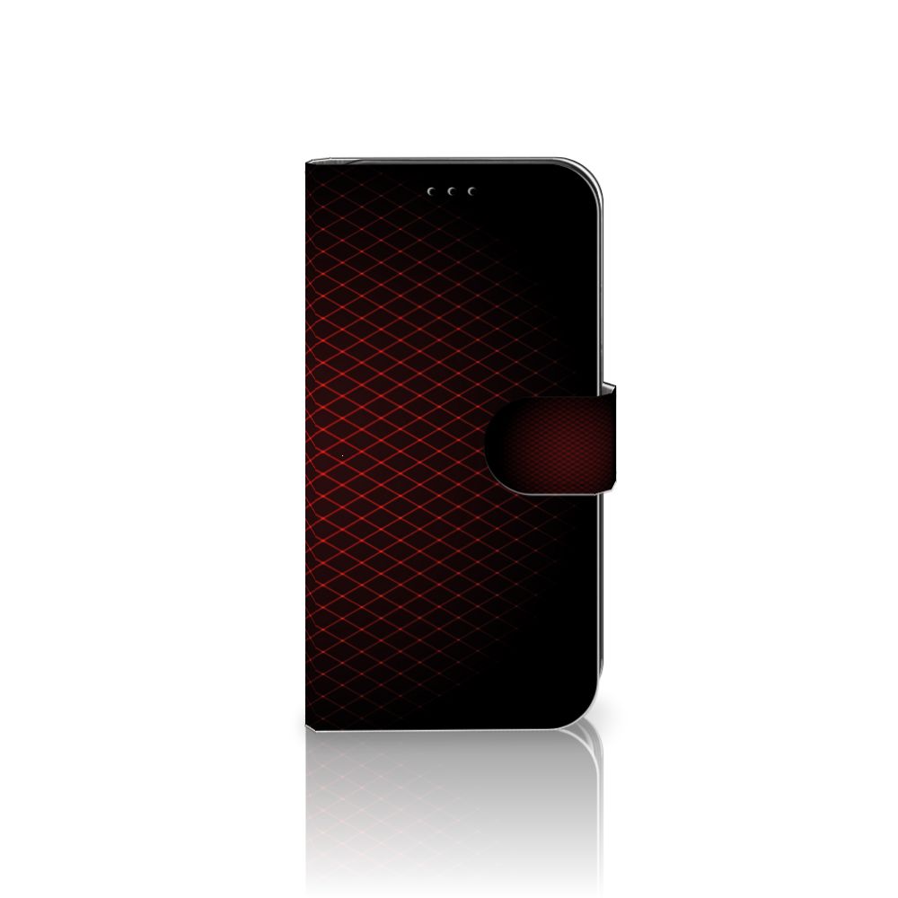 Apple iPhone 11 Telefoon Hoesje Geruit Rood