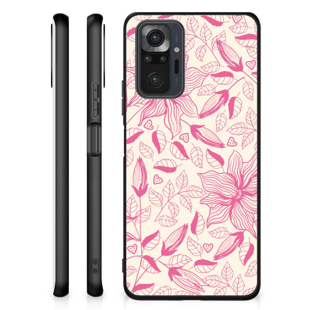 Xiaomi Redmi Note 10 Pro Bloemen Hoesje Pink Flowers B2C Telecom