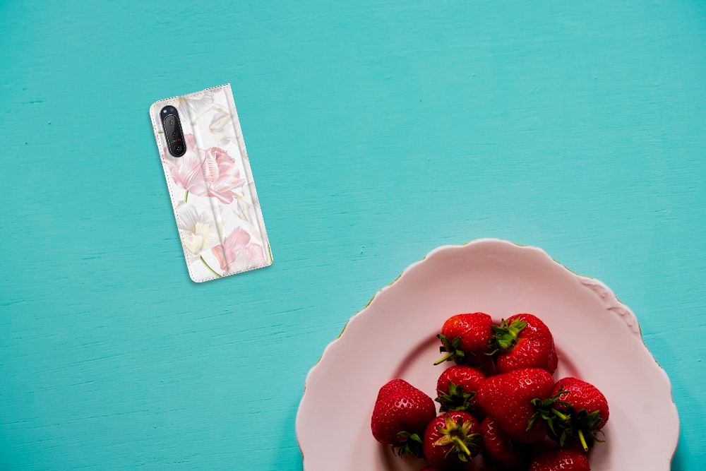 Sony Xperia 5 II Smart Cover Lovely Flowers - B2C Telecom