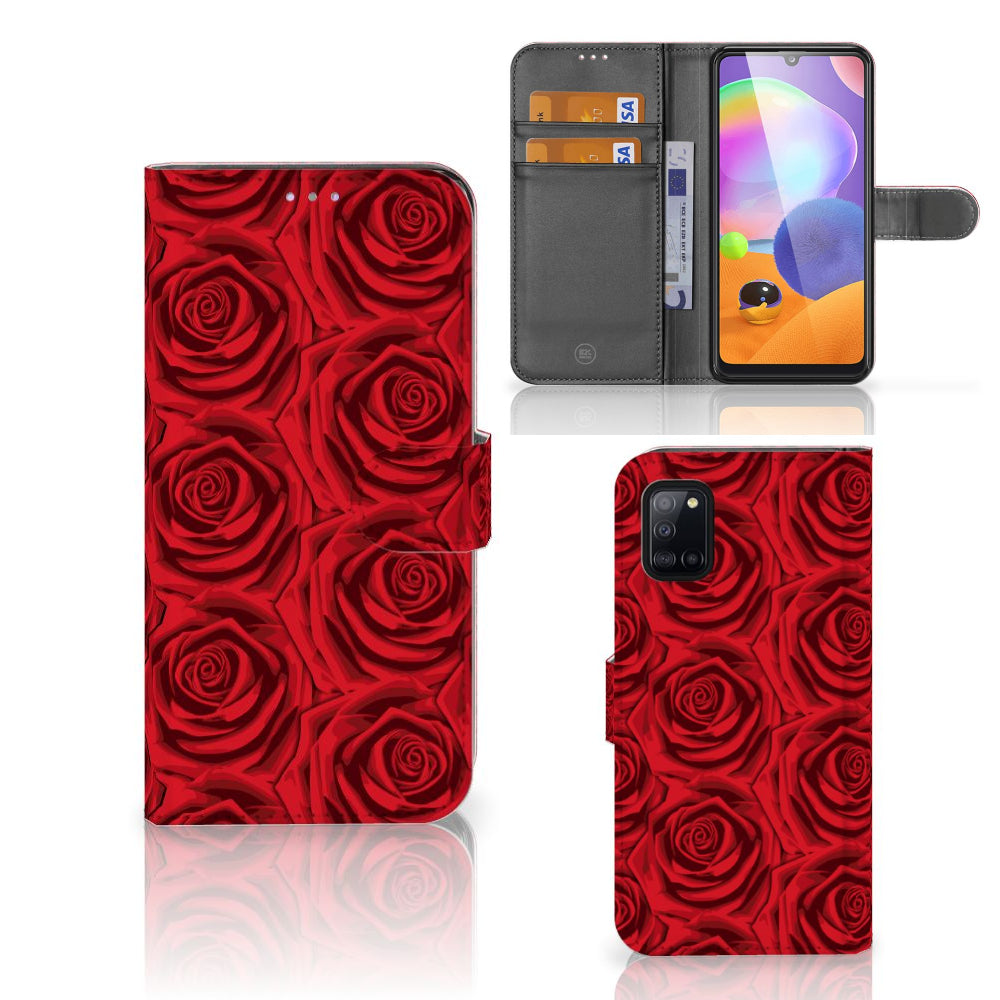 Samsung Galaxy A31 Hoesje Red Roses