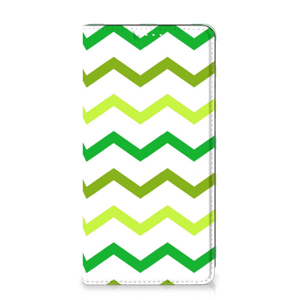 Samsung Galaxy S20 FE Hoesje met Magneet Zigzag Groen - B2C Telecom