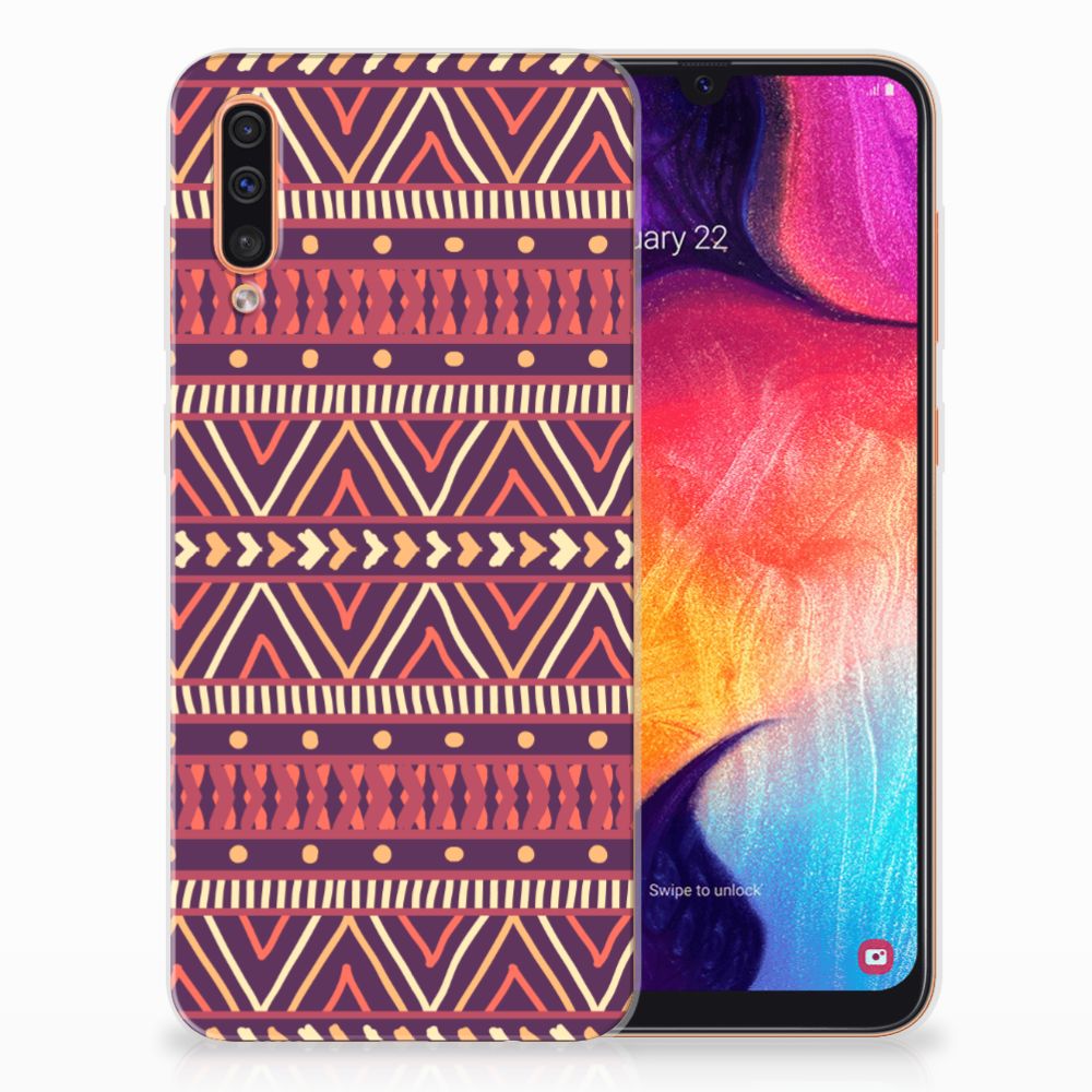 Samsung Galaxy A50 TPU bumper Aztec Paars