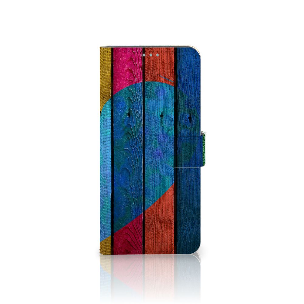 Nokia 3.4 Book Style Case Wood Heart - Cadeau voor je Vriend