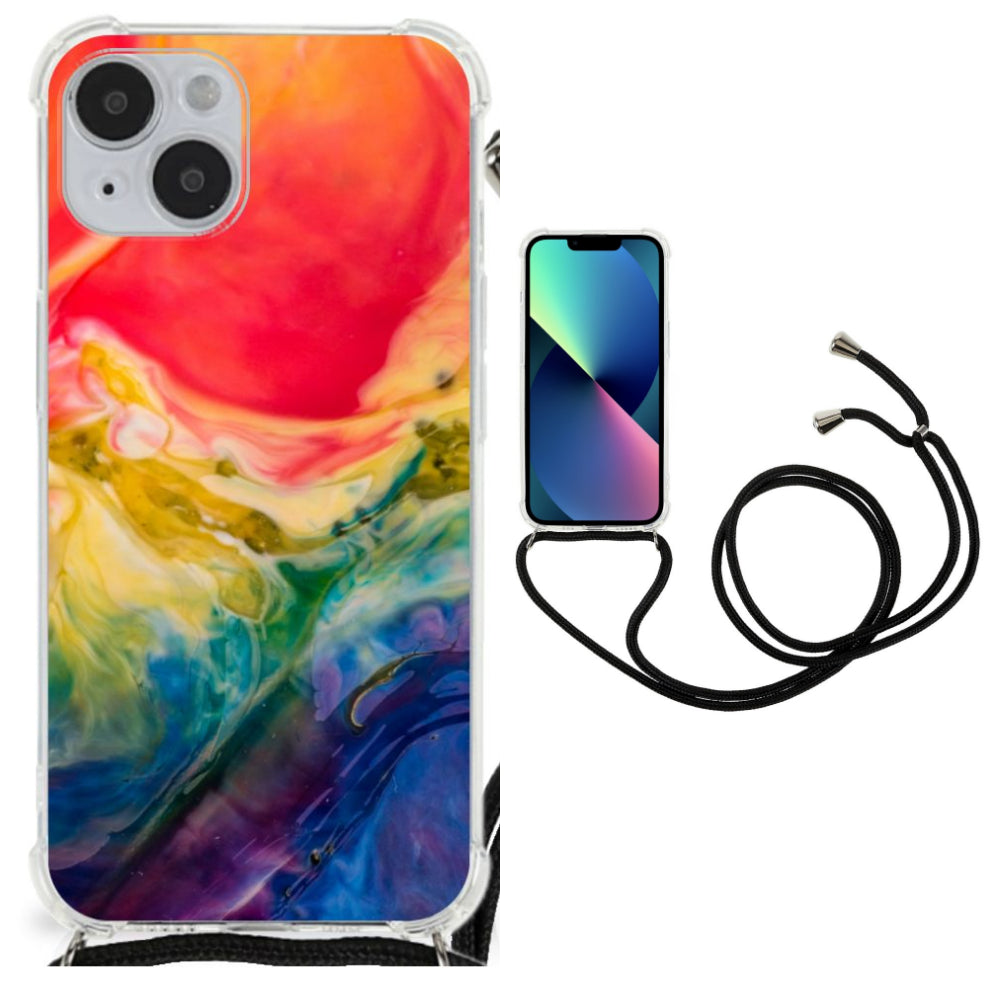 Back Cover iPhone 14 Plus Watercolor Dark