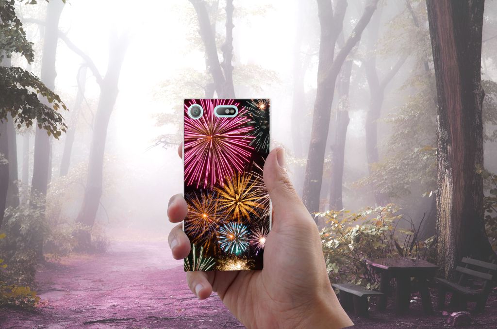 Sony Xperia XZ1 Compact Silicone Back Cover Vuurwerk