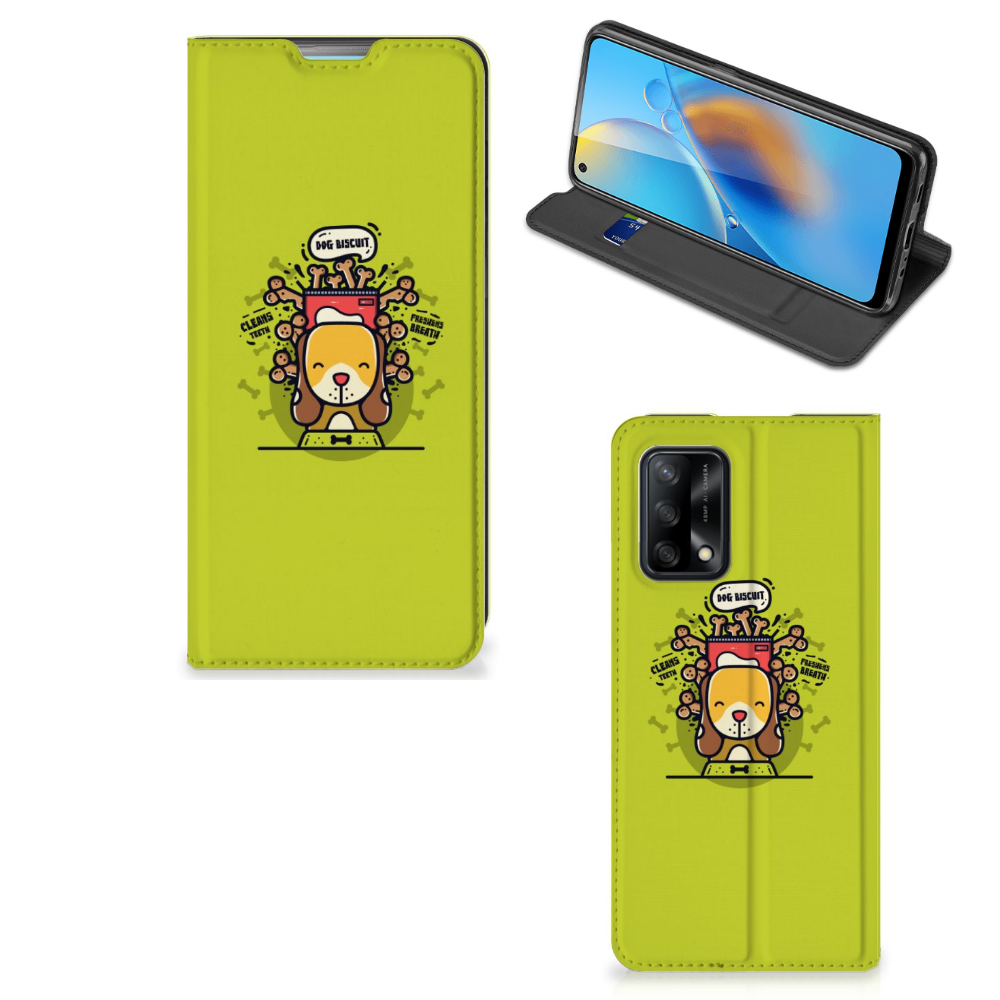 OPPO A74 4G Magnet Case Doggy Biscuit - B2C Telecom
