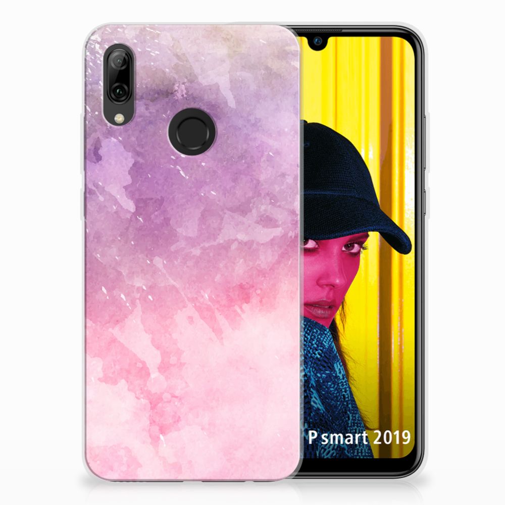 Hoesje maken Huawei P Smart 2019 Pink Purple Paint