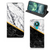Nokia 3.4 Standcase Marmer Wit Zwart - Origineel Cadeau Man - B2C Telecom