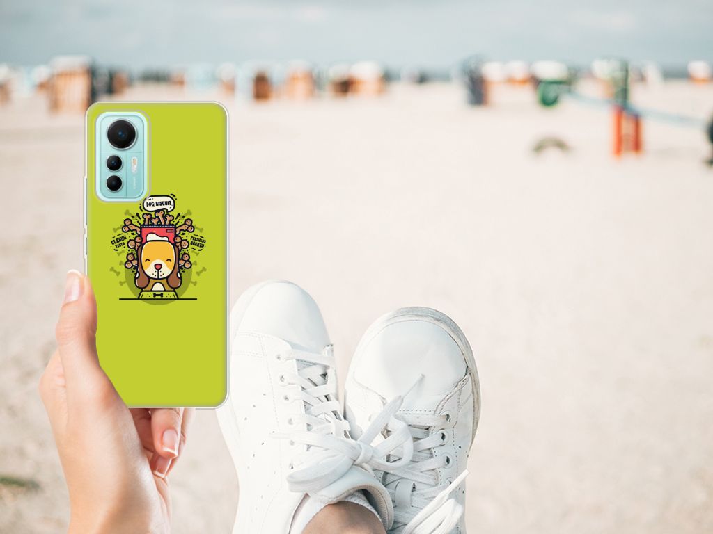 Xiaomi 12 Lite Telefoonhoesje met Naam Doggy Biscuit B2C Telecom