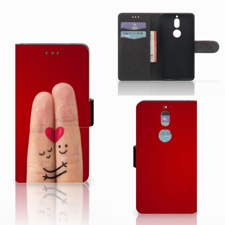 Nokia 7 Wallet Case met Pasjes Liefde - Origineel Romantisch Cadeau