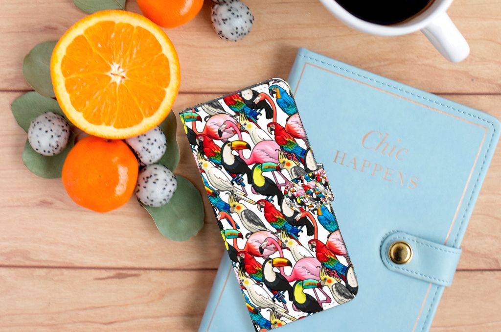 Xiaomi Redmi 10C Telefoonhoesje met Pasjes Birds