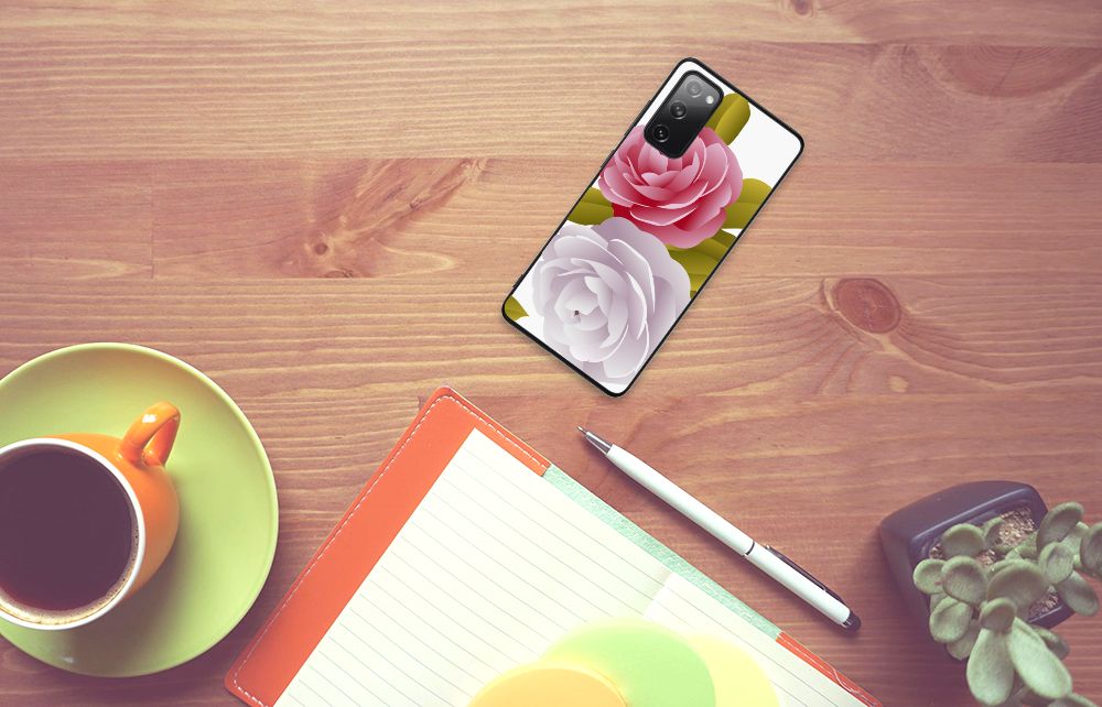 Samsung Galaxy S20 FE Bloemen Hoesje Roses B2C Telecom