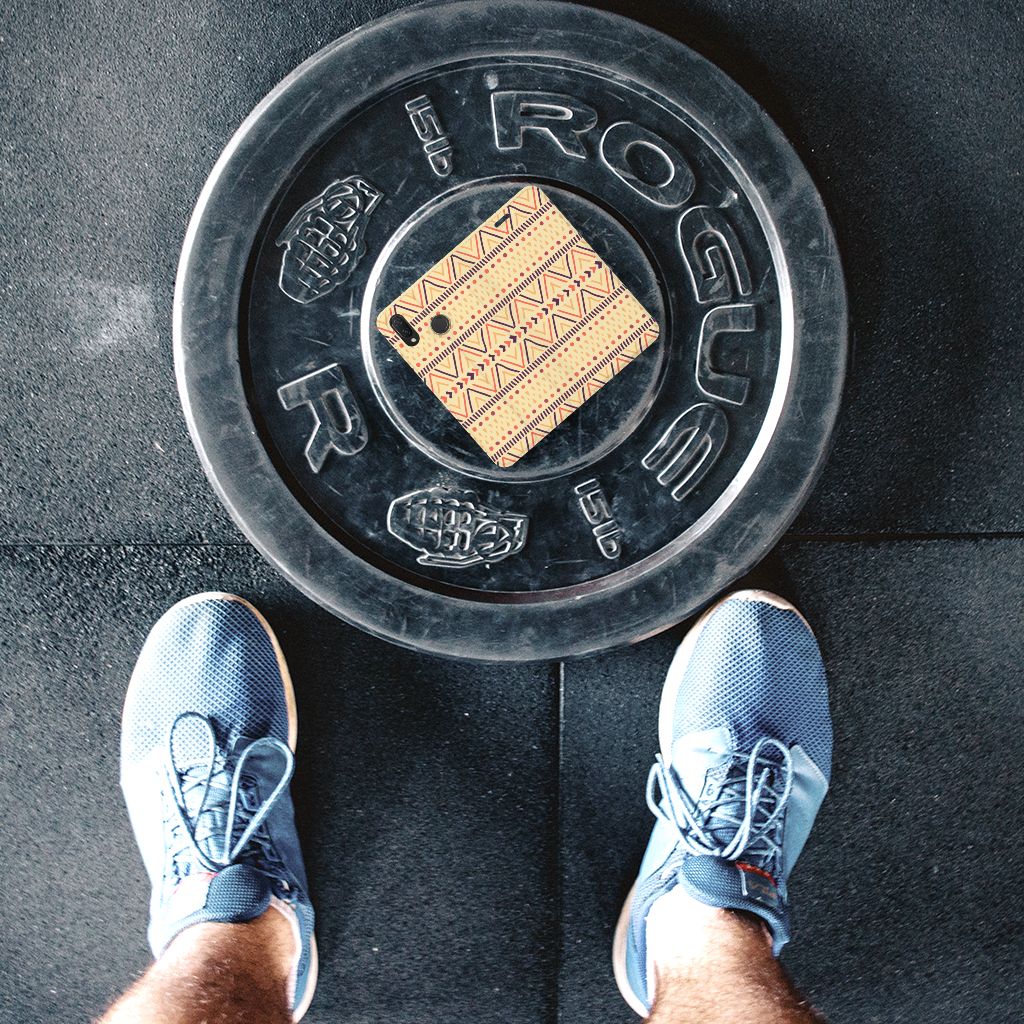 Huawei P Smart Plus Hoesje met Magneet Aztec Yellow