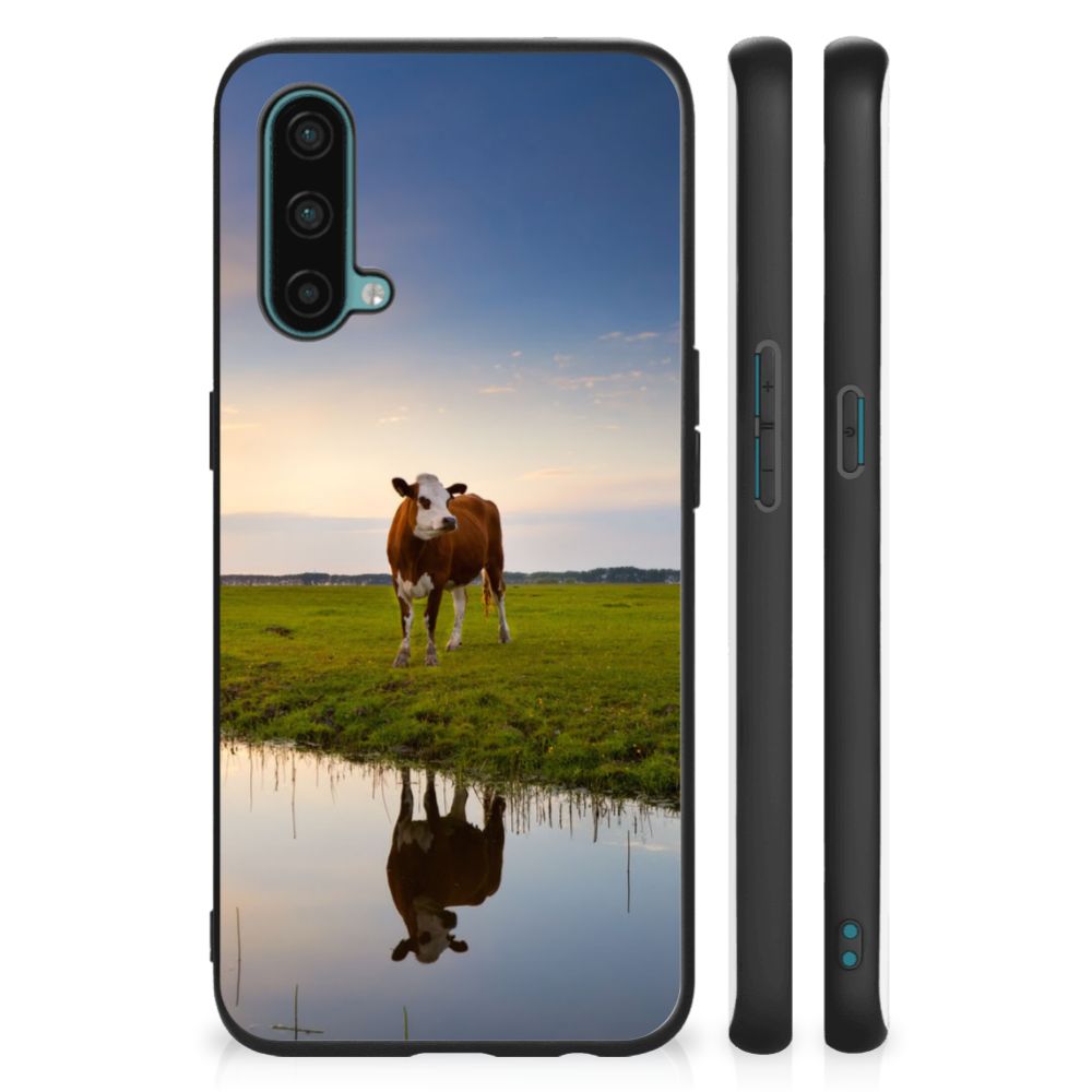 OnePlus Nord CE 5G Dierenprint Telefoonhoesje Koe B2C Telecom